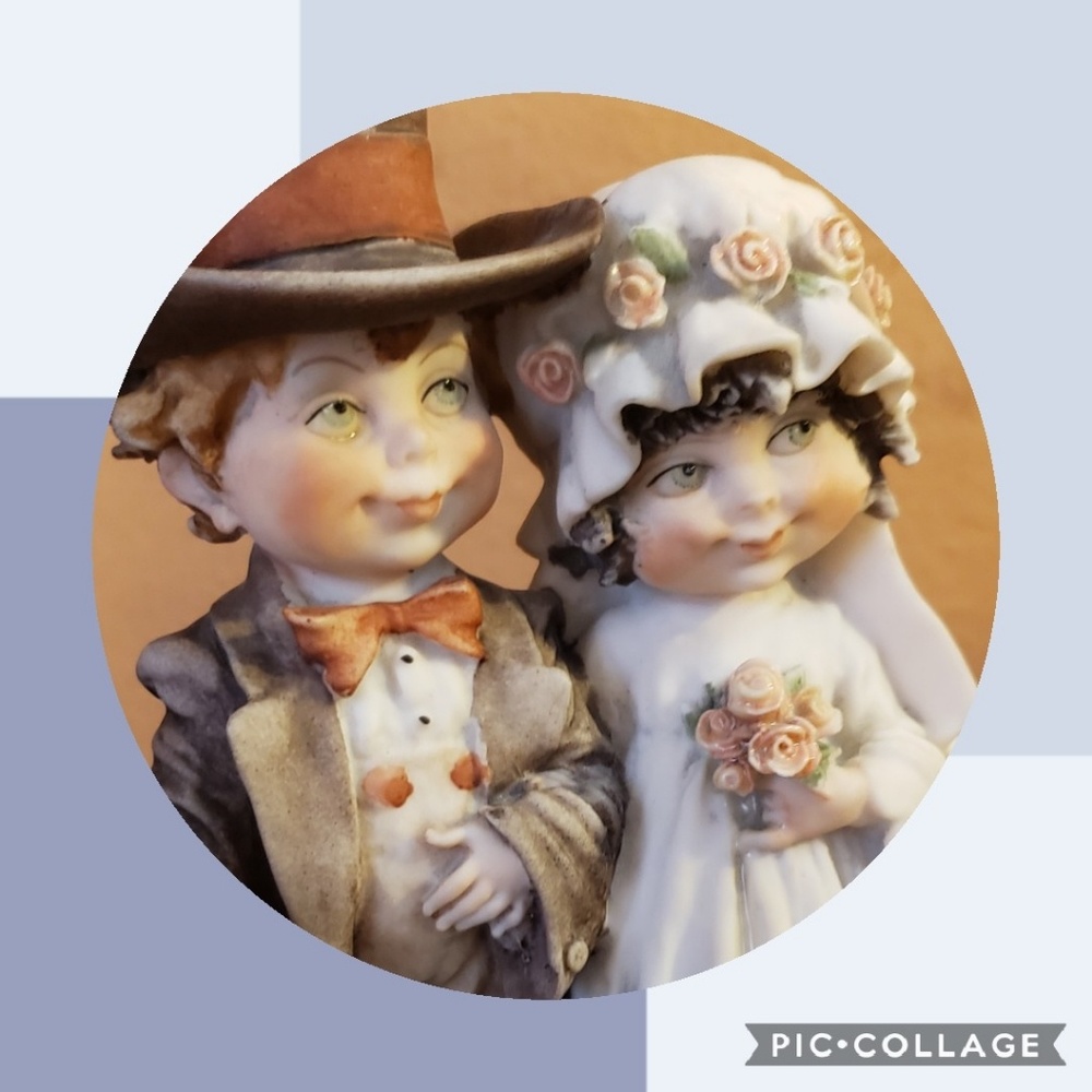 Vintage G Armani original Groom, Bride Capodimonte
